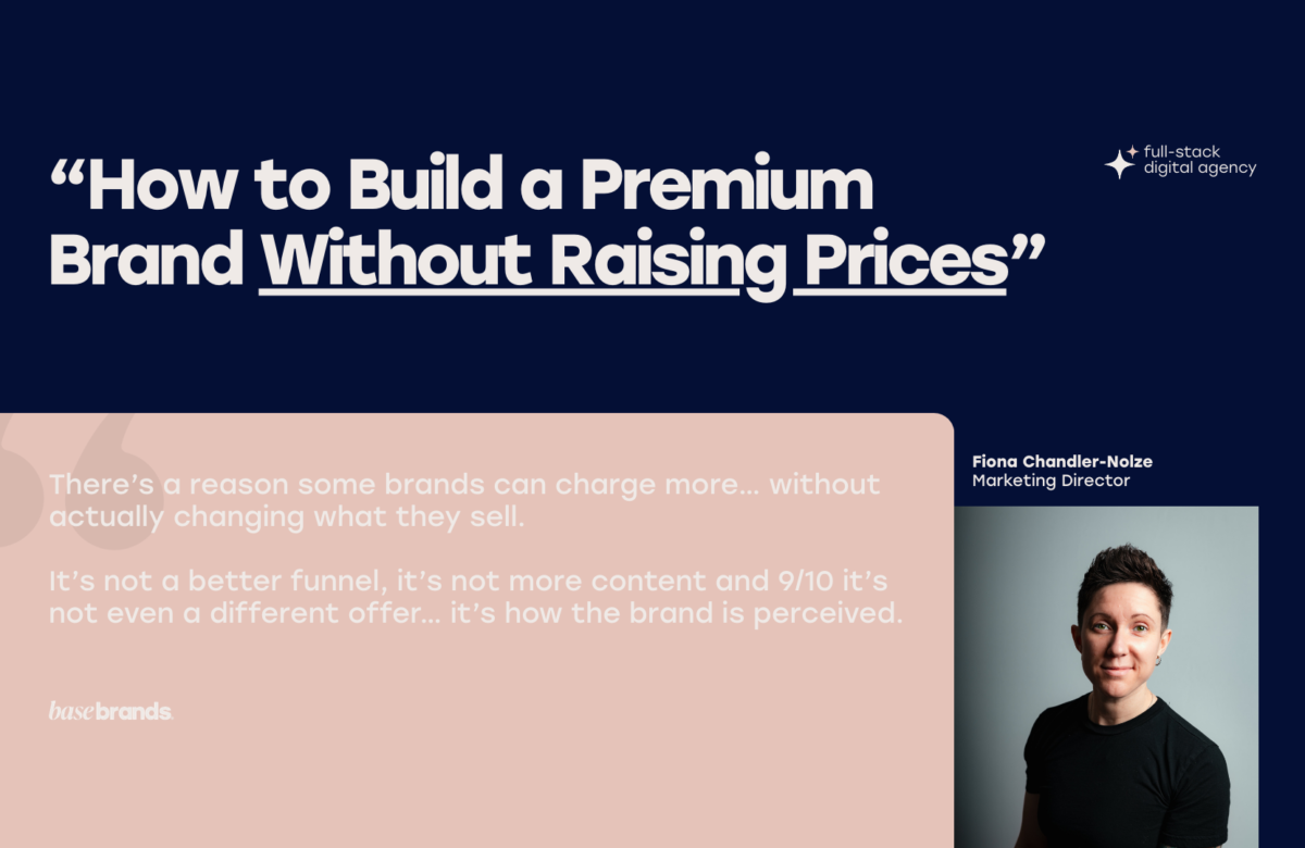 How to Build a Premium Brand (Without Raising Prices)