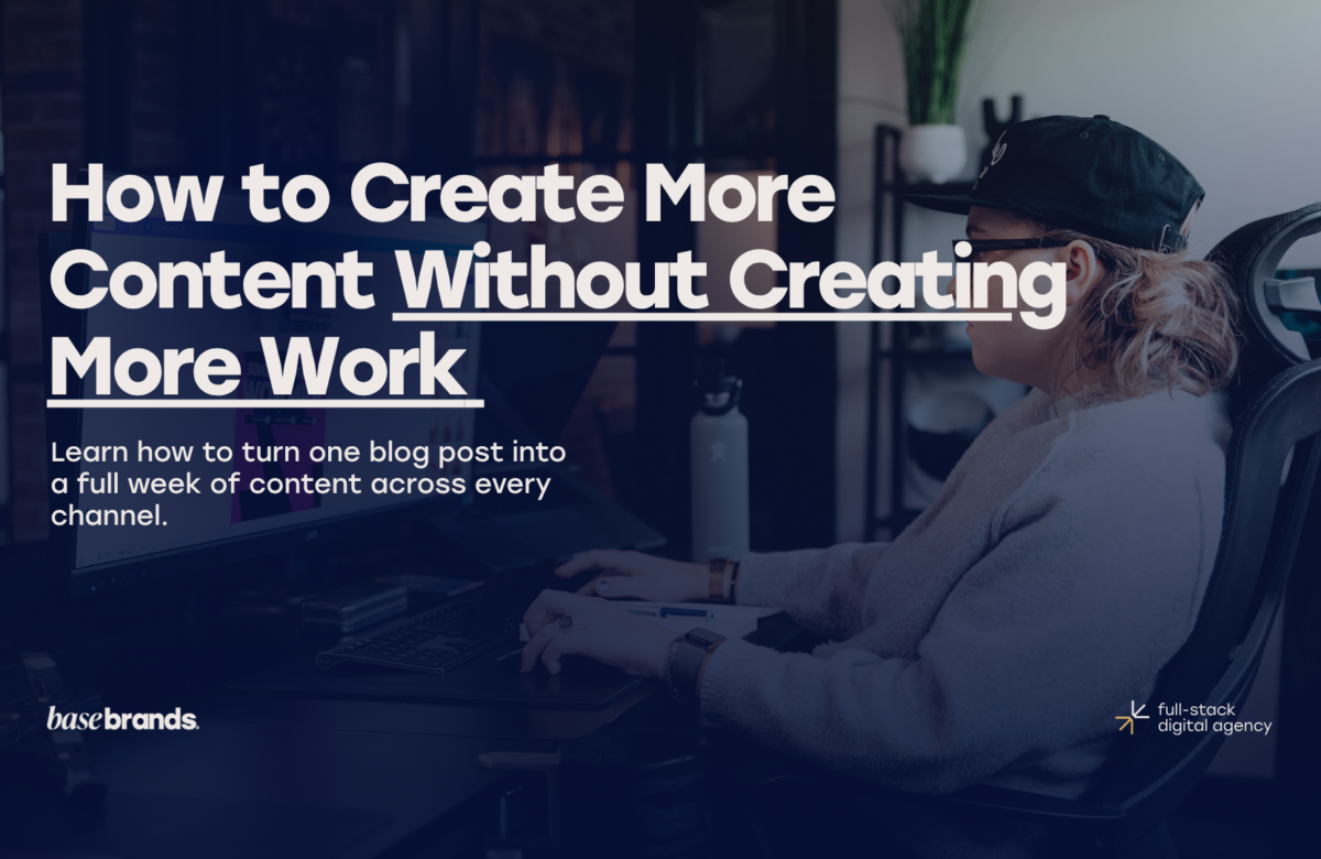 How to Create More Content Without Creating More Work | Base Brands